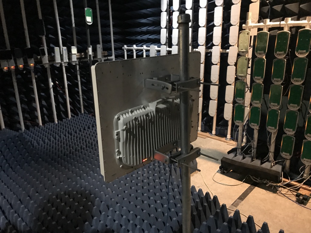 Testing chamber at Cambium networks