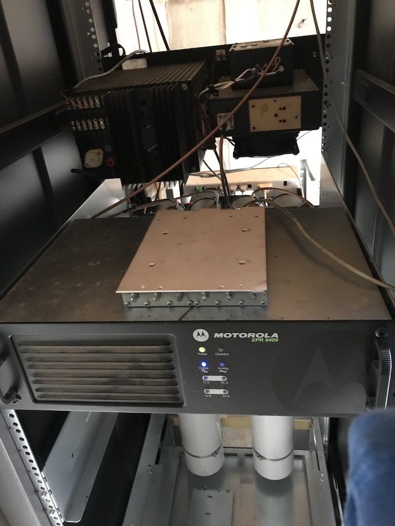 Ham Radio tower shelter install