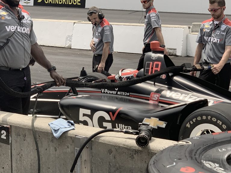 Up close 5g Indy car