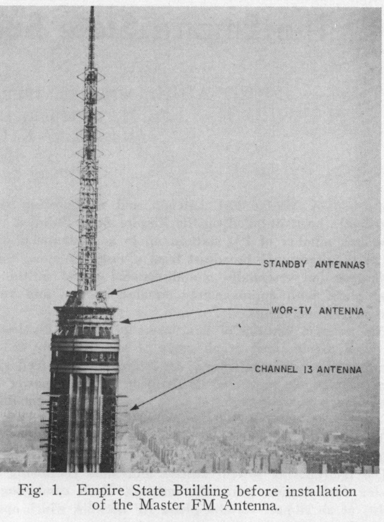 Antennas on the Empire State Building