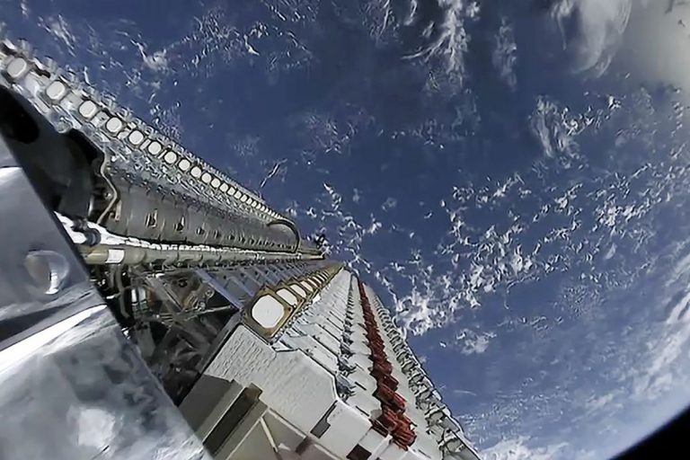 Three Spacelink Satellites just floating