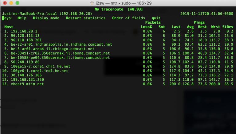MTR Traceroute and you