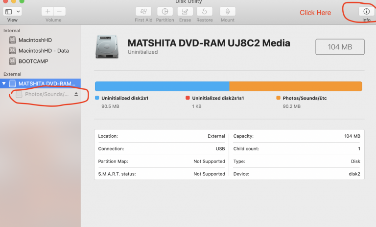 Mounting old file system CDs on MacOS Catalina