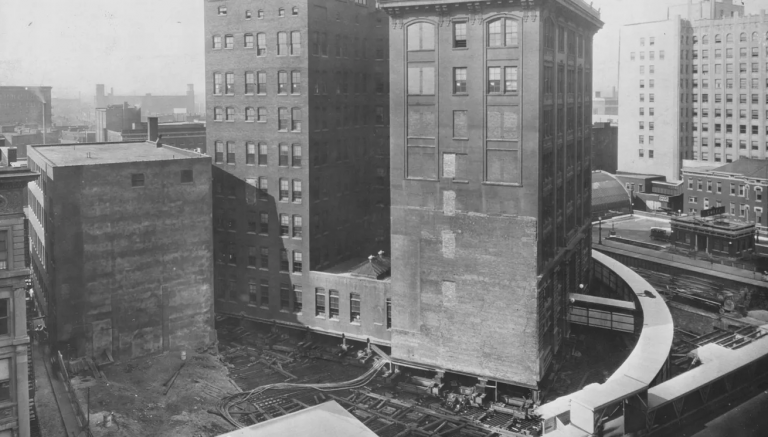 Indiana Bell Building Moved in 1930