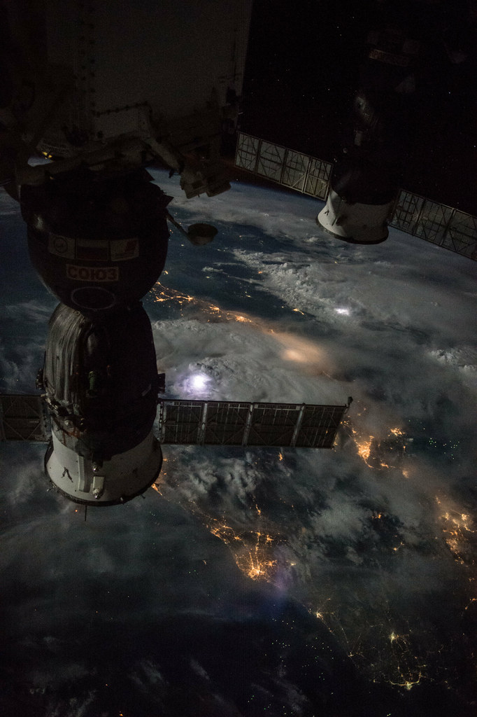 Thunderstorms visible in Malaysia