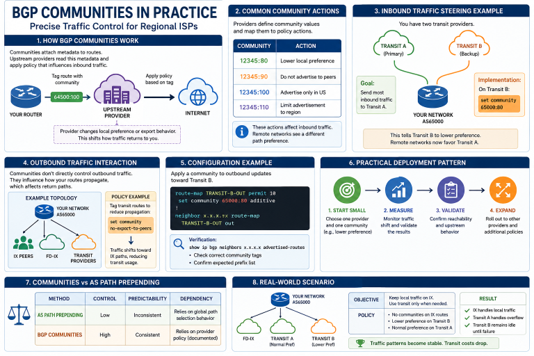 BGP Communities Explained for Regional ISPs and IX Networks